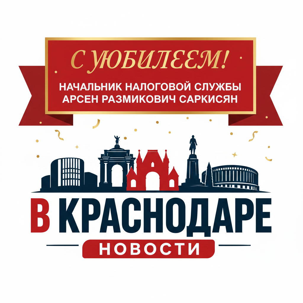 Администрация Крымска поздравляет с юбилеем начальника налоговой службы Крымского района Арсена Размиковича Саркисяна!