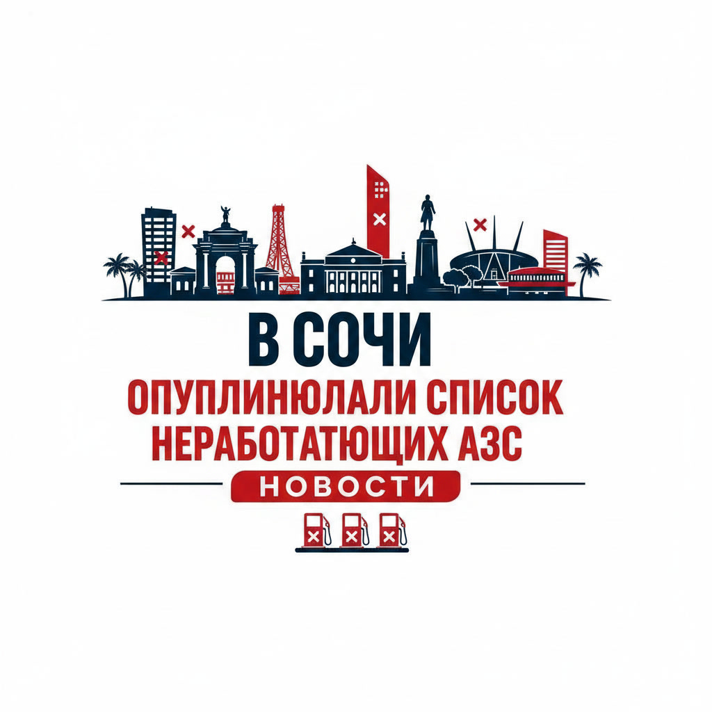 В Сочи опубликовали список неработающих АЗС